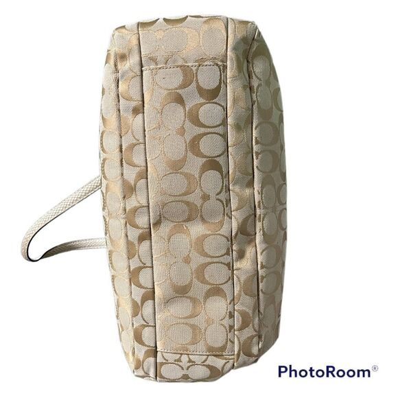 Coach Vintage Penelope Signature Satchel Canvas Leather Trim Designer Purse - Picture 6 of 7